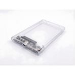 Pars Power Type-C 2.5" HDD/SSD Harici Disk Kutusu, Şeffaf Tasarım, SATA III, USB 3.0, 5Gbps, UASP Destekli, Windows, Mac ve Linux Uyumlu, Hızlı Veri Aktarımı Sağlayan Taşınabilir Depolama Çözümü ED-01