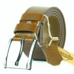 Parscraft Hakiki Manda Derisi Erkek Kemer 4,5 cm Taba Kot Pantolon Spor Kemer - 105 cm