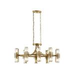 Parşömen Klasik Avize E14 96w 100x60cm Metal Eskitme Avonni-av-1906-8e-ym Kaplama