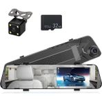 Part Araç Ön ve Arka Kameralı Iç Dikiz Aynası Dvr 4.5 Inc Ekran Kayıtlı