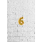 parti 6 Rakam Folyo Balon Gold 16" 40Cm
