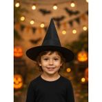 Parti Adresi Cadılar Bayramı Çocuk Cadı Şapkası Halloween Parti Kostüm Aksesuarı Siyah