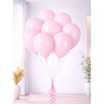 Parti Adresi Makaron Pembe Balon Pale Pink 12 Inc 100'lü Çok Renkli