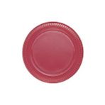 Parti Adresi Plastik Tabak Doğum Günü Parti Tabağı Bordo 22 Cm 25'li Renksiz