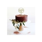 Parti Adresi Pleksi Pasta Süsü Happy Birthday Yuvarlak 20cm Altın