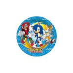 Parti Adresi Sonic Temalı Tabak Doğum Günü Karton Tabak