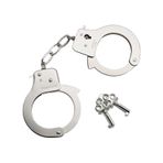 Parti Aksesuar Anahtarlı Oyuncak Metal Kelepçe Polis Kelepçesi 001