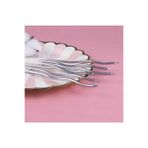 PARTİ AŞKI Gümüş Renk Spiral Krom Mum - 6 Adet 15 Cm Doğum Günü Pasta Mumu
