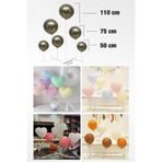 Parti Atölyesi Yeni Model 8 Kollu 110 CM Balon Duvarı Standı Yerde Ve Masa Üzerilerinde Kullanıma Uygun