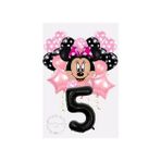 Parti Avm Siyah Rakam Balonlu Mini Fare Balon Set Minnie Mouse Balon Set