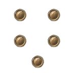 Parti Davet Piknik Doğum Günü Sert Plastik Mika Tabak - Altın - 18 Cm. - 6'Lı 5 Paket