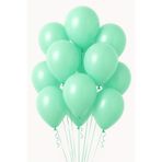 Parti dolabı 10lu Mint Yeşili Nane Pastel Balon Mat Turkuaz Doğum Günü Dekorasyonu Parti Süsleme Helyumla Uçan