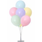 Parti dolabı 2 Balon Standı + 14 Makaron Balon Karışık Renk 12inç
