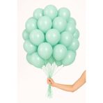 Parti dolabı 20li Mint Yeşili Nane Pastel Balon Mat Turkuaz Doğum Günü Dekorasyonu Düğün Süsleme Helyumla Uçan