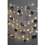 Parti dolabı 3 M Peri Led Işık 15 Adet Küçük Mandal Fotoğraf Asma Seti Anı Yılbaşı Led Işık Ramazan Yılbaşı