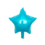 Parti dolabı 45 cm Açık Bebek Mavisi Yıldız Folyo Balon, Gökyüzü Mavi Helyumla Uçan