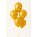 Parti dolabı 5li Altın Sarısı Gold Renk Metalik Balon Helyumla Uçan