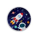 Parti dolabı 8li Kozmik Galaksi Uzay Temalı Karton Tabak Astronot Doğum Günü
