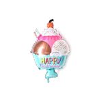 Parti dolabı Dondurma Folyo Balon Happy Birthday 55 Cm