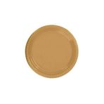 Parti dolabı Gold Dore Altın Sarısı 8li Tabak Doğum Günü Karton Plastik 23cm