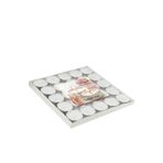 Parti dolabı Tealight Mum - Beyaz (25'li) Küçük Yuvarlak Yer Ve Masa Mumu
