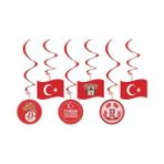 Parti Dükkanım 23 Nisan Bayramı Asma Tavan Süs 6 Adet