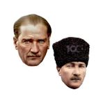 Parti Dükkanım Karton Maske ATATÜRK 6 LI