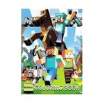 Parti Dükkanım Minecraft Boyama Kitabı 16 Sayfa Renkli Stickerlı 19x27 cm Doğum Günü Hediyesi