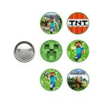 Parti Dükkanım Minecraft Hediyelik Parti Rozeti (6 Adet)