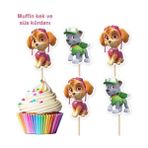 Parti Dükkanım Paw Patrol Skye & Rocky Şekilli Kürdan (10 Adet)