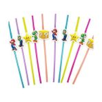 Parti Dükkanım Süper Mario Artistik Pipet 10 Adet