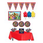 Parti Furyası Süper Mario 24 Kişilik Parti Malzemeleri Seti 50x70 cm Büyük Afişli Doğum Günü Süsleri