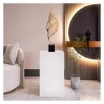 Parti için Beyaz Ayaklı Stand, Ahşap Model Teşhir Standı Tabanı, Akşam Yemeği Düğün Doğum Günü Pastası Tatlı Yerleştirme için Kare Teşhir Masaları (30x30x60cm)