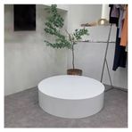 Parti için Silindir Standları, Beyaz Silindir Kaide Standları, Doğum Günü Düğün Gelin Parti Süslemeleri için Pasta Silindir Standı Sanat Dekoru (60 x 20 cm)