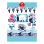 Parti Kırtasiye Frozen Karlar Ülkesi Elsa 16 Kişilik Mavi Doğum Günü Parti Malzemeleri Seti
