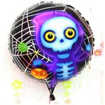 Parti Malzemeleri Halloween İskelet Hayalet Folyo Balon 18 İnç