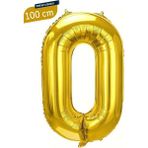 Parti Pera 0 Yaş Gold Renk Rakam Folyo Balon 100 cm