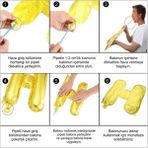 Parti Pera 9 Yaş Gold Renk Rakam Folyo Balon 100 cm