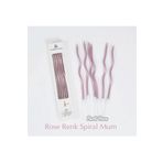 parti pera Rose Gold Pasta Mumu Spiral Kıvrık Mum 6'lı