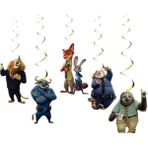 Parti Show Zootopia 6'lı Asma Tavan Süs - Renkli