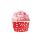 Parti Şöleni Kırmızı Puanlı Muffin Kek Kapsülü