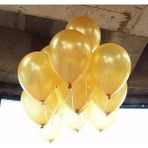 Parti Station 25 Adet Metalik Parlak Sedefli Lateks Balon Helyum Balon Kırmızı Lacivert Mor Pembe Mavi Beyaz Siyah Gümüş Gold Rosegold Sarı Fuşya Turuncu - Altın