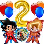 Parti Station Anime Dragon Ball 2 Yaş Balon Set Vegeta Ve Son Goku Balon Dragon Ball Konsept Doğum Günü Balon Set