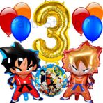 Parti Station Anime Dragon Ball 3 Yaş Balon Set Vegeta Ve Son Goku Balon Dragon Ball Konsept Doğum Günü Balon Set