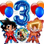 Parti Station Anime Dragon Ball 3 Yaş Balon Set Vegeta Ve Son Goku Balon Dragon Ball Konsept Doğum Günü Balon