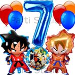 Parti Station Anime Dragon Ball 7 Yaş Balon Set Vegeta Ve Son Goku Balon Dragon Ball Konsept Doğum Günü Balon