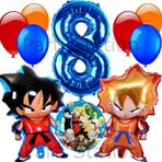 Parti Station Anime Dragon Ball 8 Yaş Balon Set Son Goku Ve Vegeta Balon Dragon Ball Konsept Doğum Günü Balon