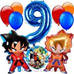 Parti Station Anime Dragon Ball 9 Yaş Balon Set Son Goku Ve Vegeta Balon Dragon Ball Konsept Doğum Günü Balon