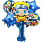 Parti Station Anime Naruto 1 Yaş Doğum Günü Balon Set Naruto Konsept Doğum Günü Parti Balon Set