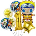 Parti Station Anime Naruto 1 Yaş Doğum Günü Balon Set Naruto Tema Doğum Günü Parti Balon Set